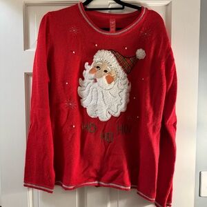Holiday Time - Santa Sweater - Size XXL